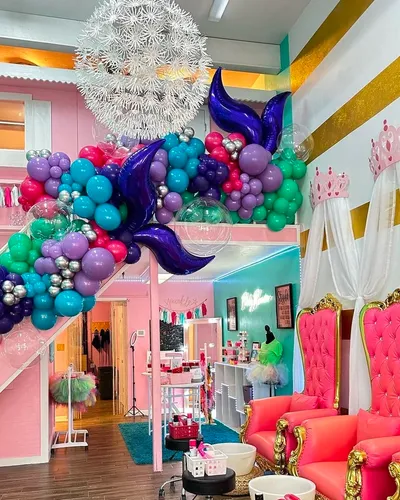 Interior of the Trinity's Day Spa storefront and pampering stations