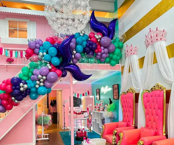 Inside Trinity's Day Spa, a pastel-decorated lounge in Gainesville, FL
