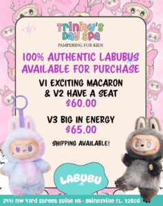 Labubus at Trinity's Day Spa